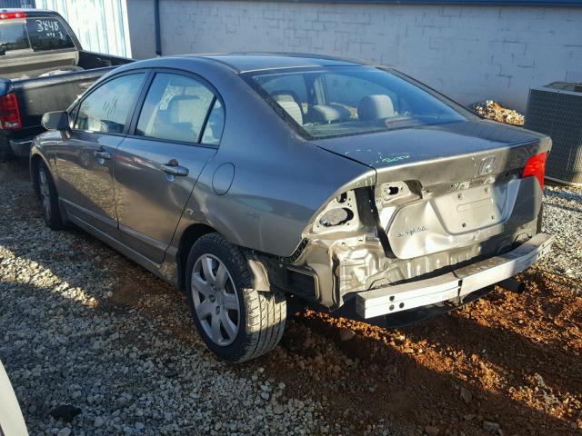 1HGFA16587L077970 - 2007 HONDA CIVIC LX GRAY photo 3