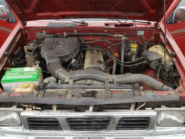1N6SD16S8VC394846 - 1997 NISSAN TRUCK KING RED photo 7