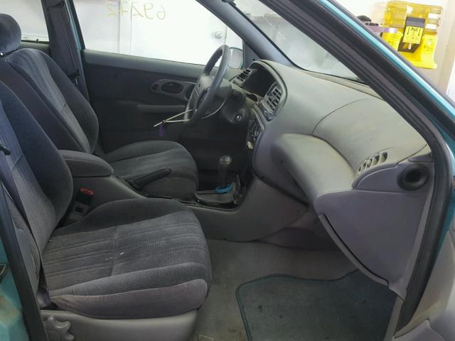 1FALP6537SK211093 - 1995 FORD CONTOUR GL მწვანე ფოტო 5