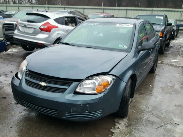 1G1AK55F877366355 - 2007 CHEVROLET COBALT LS BLUE photo 2