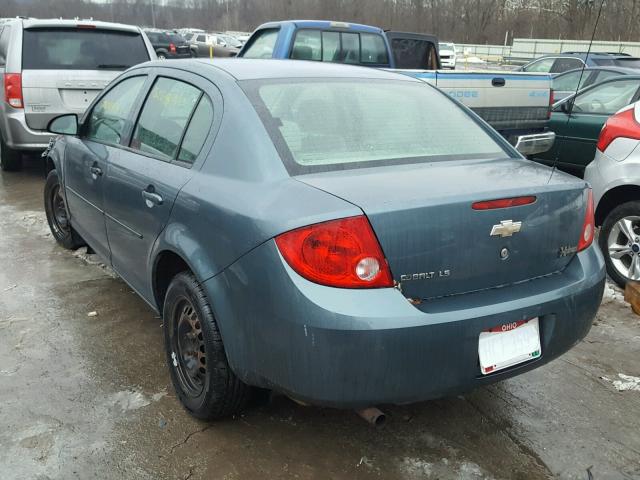 1G1AK55F877366355 - 2007 CHEVROLET COBALT LS BLUE photo 3