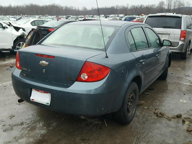 1G1AK55F877366355 - 2007 CHEVROLET COBALT LS BLUE photo 4