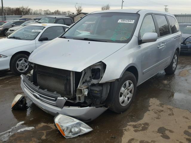 KNDMB233766069898 - 2006 KIA SEDONA EX BLUE photo 2