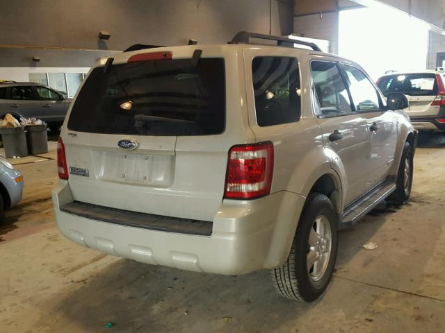 1FMCU03188KB91880 - 2008 FORD ESCAPE XLT WHITE photo 4