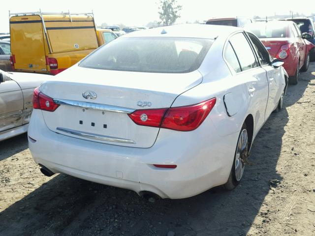 JN1EV7AP5HM743143 - 2017 INFINITI Q50 PREMIU WHITE photo 4