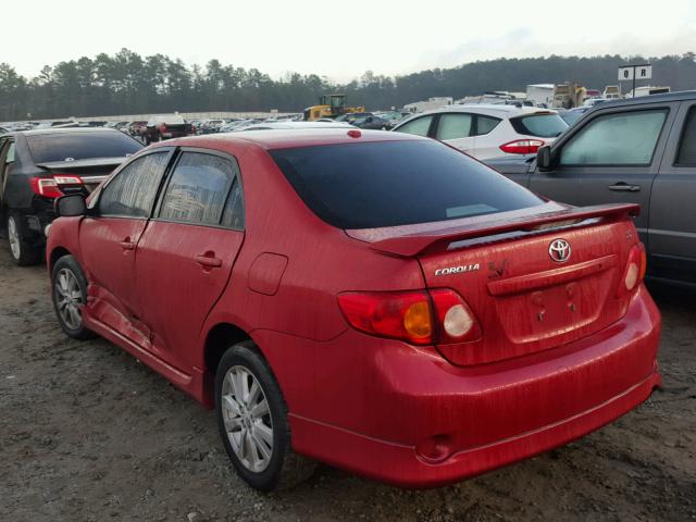 2T1BU4EE6AC479668 - 2010 TOYOTA COROLLA BA BURGUNDY photo 3