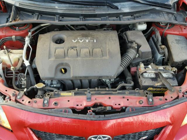 2T1BU4EE6AC479668 - 2010 TOYOTA COROLLA BA BURGUNDY photo 7