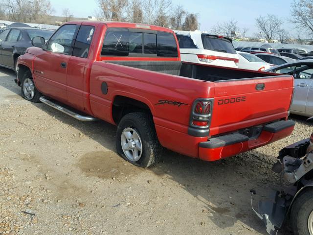 3B7HC13Z3WG226936 - 1998 DODGE RAM 1500 RED photo 3