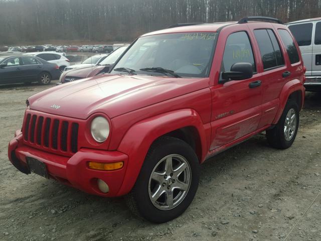 1J8GL58K33W549730 - 2003 JEEP LIBERTY LI RED photo 2