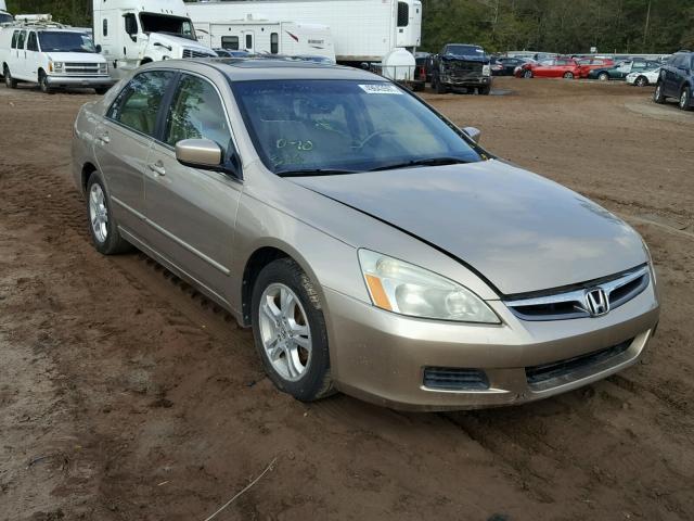 1HGCM56877A187173 - 2007 HONDA ACCORD EX GOLD photo 1