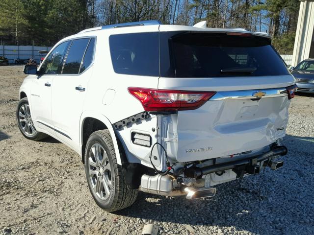 1GNERKKWXJJ128189 - 2018 CHEVROLET TRAVERSE P WHITE photo 3