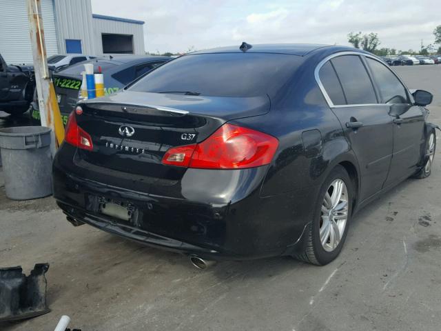 JN1CV6AP7DM717378 - 2013 INFINITI G37 BASE BLACK photo 4