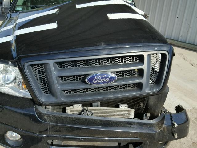 1FTRF12W58KD44811 - 2008 FORD F150 BLACK photo 7