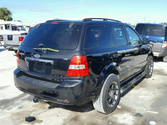 KNDJD735485807337 - 2008 KIA SORENTO EX BLACK photo 4