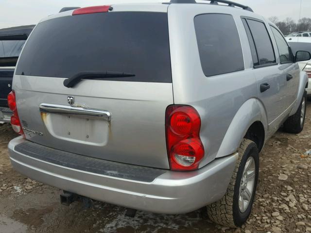 1D4HB48N85F549649 - 2005 DODGE DURANGO SL SILVER photo 4