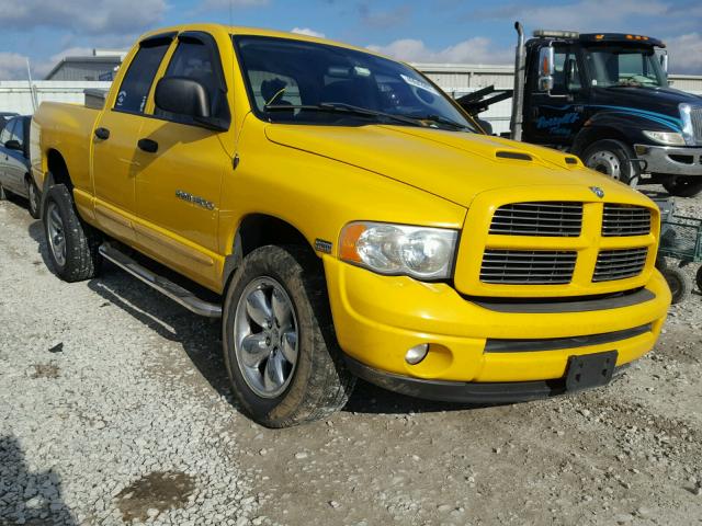 1D7HU18D04J289844 - 2004 DODGE RAM 1500 S YELLOW photo 1