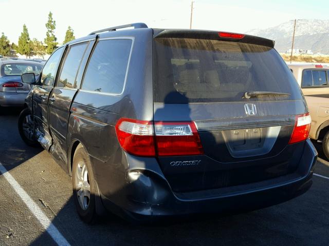 5FNRL38496B407543 - 2006 HONDA ODYSSEY EX BLUE photo 3