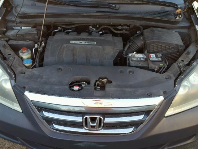 5FNRL38496B407543 - 2006 HONDA ODYSSEY EX BLUE photo 7