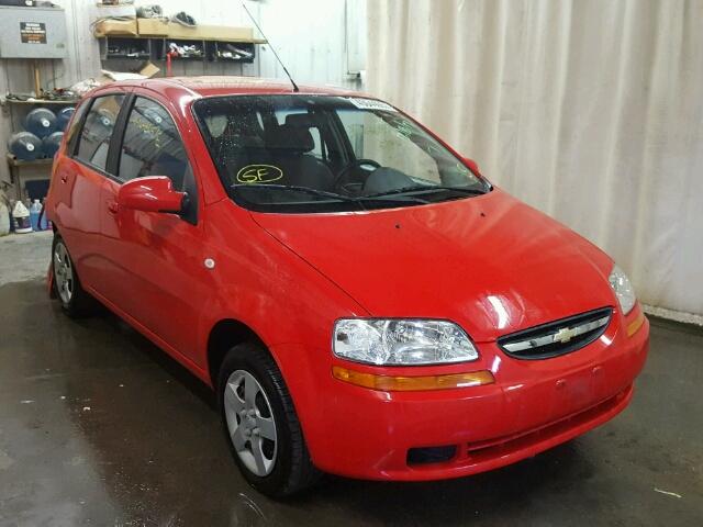 KL1TD62695B440579 - 2005 CHEVROLET AVEO BASE RED photo 1