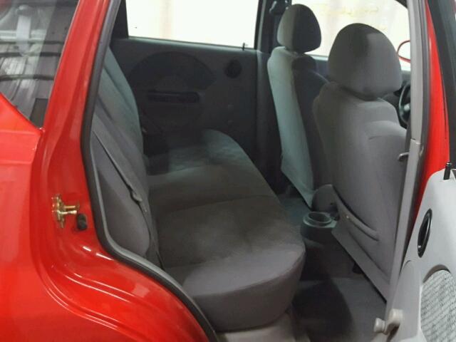 KL1TD62695B440579 - 2005 CHEVROLET AVEO BASE Kırmızı fotoğraf 6