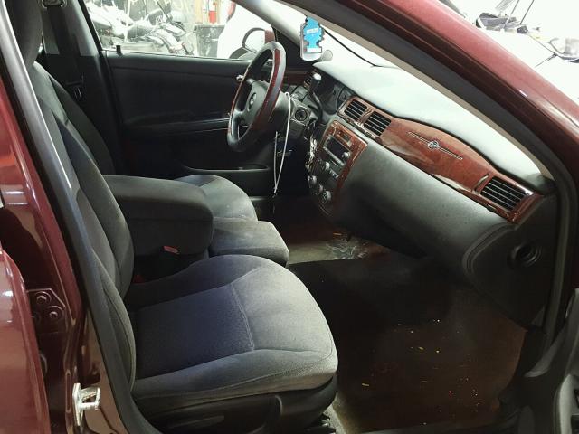 2G1WB58K579272642 - 2007 CHEVROLET IMPALA LS BURGUNDY photo 5