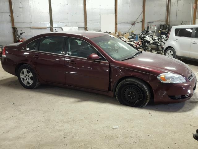 2G1WB58K579272642 - 2007 CHEVROLET IMPALA LS BURGUNDY photo 9