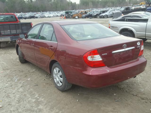 4T1BE32KX4U265528 - 2004 TOYOTA CAMRY LE RED photo 3