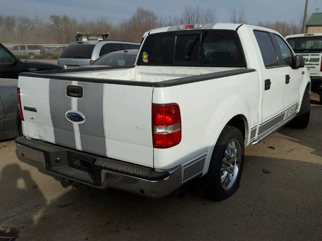 1FTPW12536FA64132 - 2006 FORD F150 SUPER WHITE photo 4