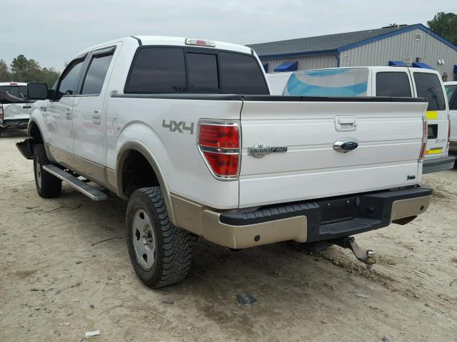 1FTFW1EV2AKC20314 - 2010 FORD F150 SUPER WHITE photo 3