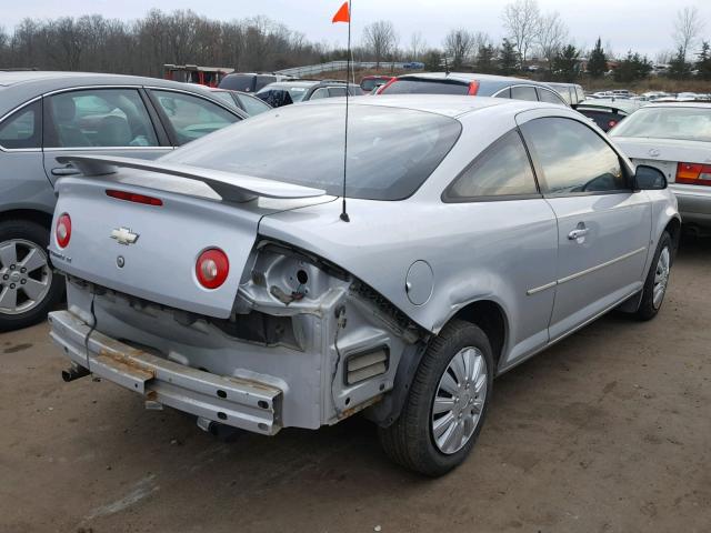 1G1AL15F177130393 - 2007 CHEVROLET COBALT LT SILVER photo 4