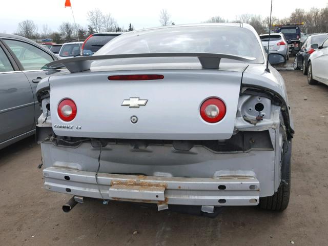 1G1AL15F177130393 - 2007 CHEVROLET COBALT LT SILVER photo 9