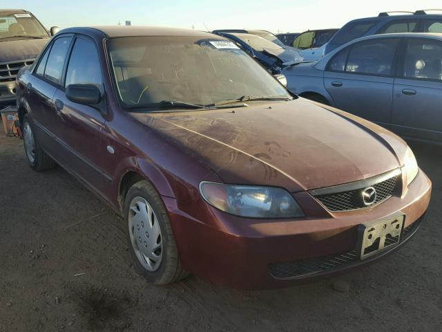 JM1BJ225230140081 - 2003 MAZDA PROTEGE DX BURGUNDY photo 1