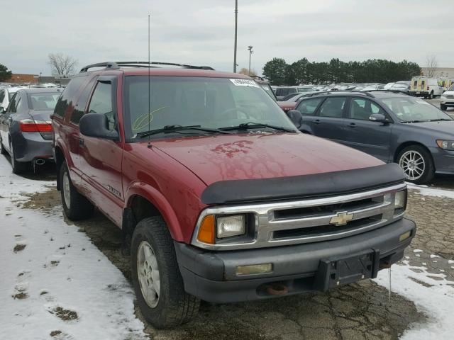 1GNCT18W7S2147126 - 1995 CHEVROLET BLAZER BURGUNDY photo 1