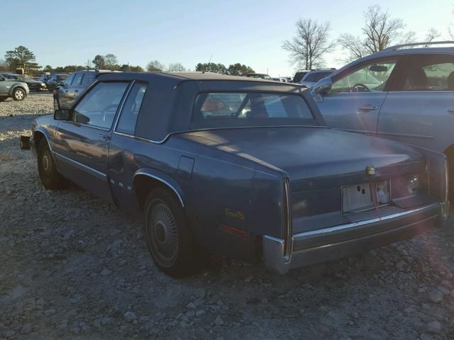 1G6CD1151K4322985 - 1989 CADILLAC DEVILLE BLUE photo 3