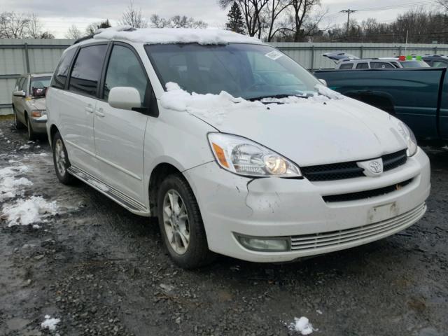 5TDZA22C24S117606 - 2004 TOYOTA SIENNA XLE WHITE photo 1