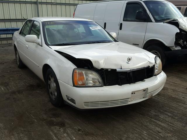 1G6KD54Y61U157992 - 2001 CADILLAC DEVILLE WHITE photo 1