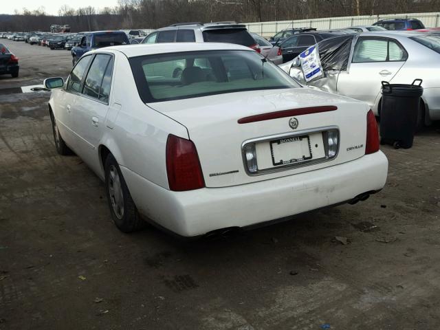 1G6KD54Y61U157992 - 2001 CADILLAC DEVILLE WHITE photo 3