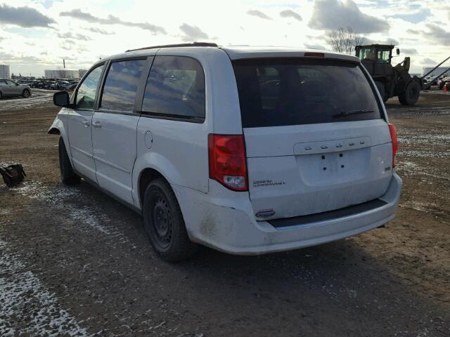 2C4RDGBG4CR396944 - 2012 DODGE GRAND CARA WHITE photo 3