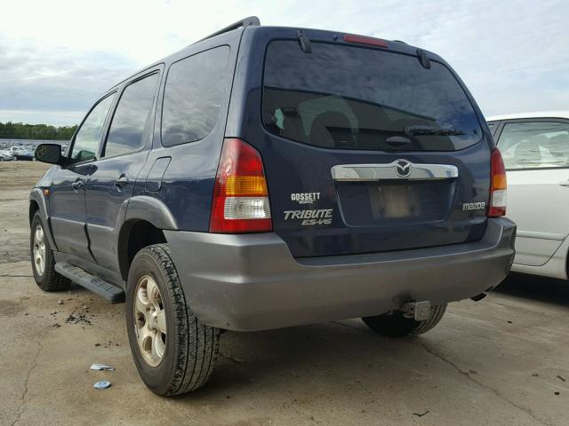 4F2CZ06103KM24063 - 2003 MAZDA TRIBUTE ES BLUE photo 3