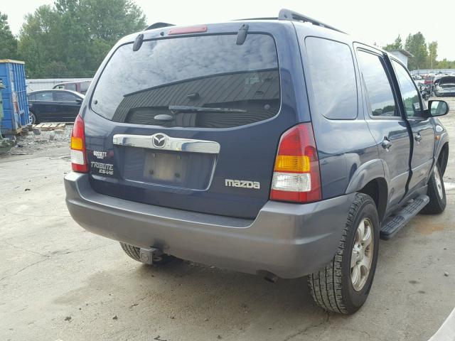 4F2CZ06103KM24063 - 2003 MAZDA TRIBUTE ES BLUE photo 4