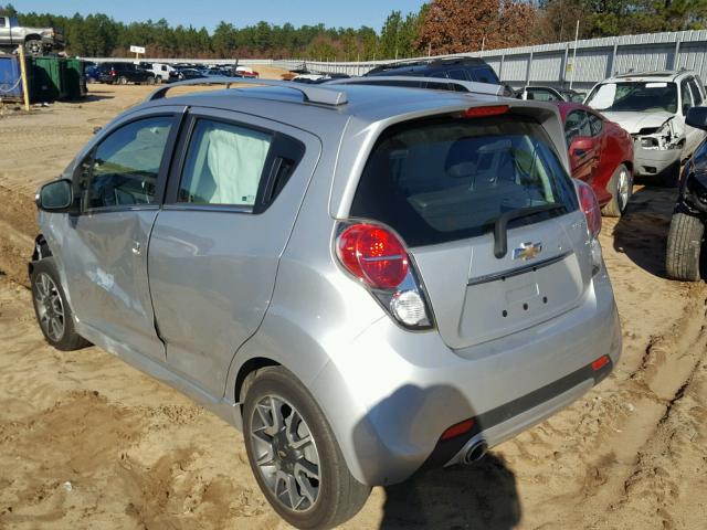 KL8CF6S96FC763313 - 2015 CHEVROLET SPARK 2LT SILVER photo 3