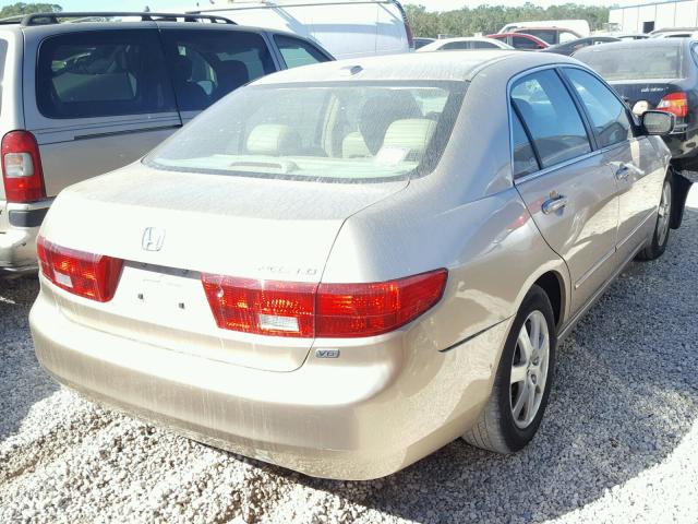 1HGCM66525A015416 - 2005 HONDA ACCORD EX BEIGE photo 4