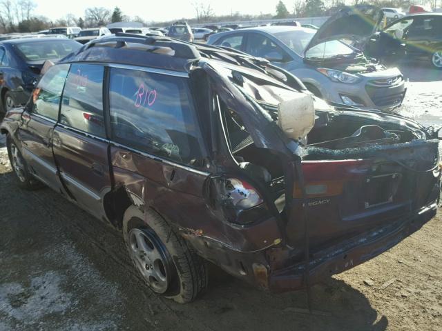 4S3BG6855X7604913 - 1999 SUBARU LEGACY OUT MAROON photo 3