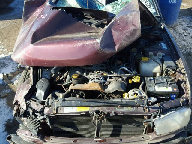 4S3BG6855X7604913 - 1999 SUBARU LEGACY OUT MAROON photo 7