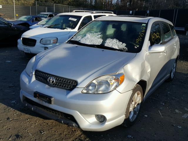 2T1KR30E67C654061 - 2007 TOYOTA COROLLA MA SILVER photo 2