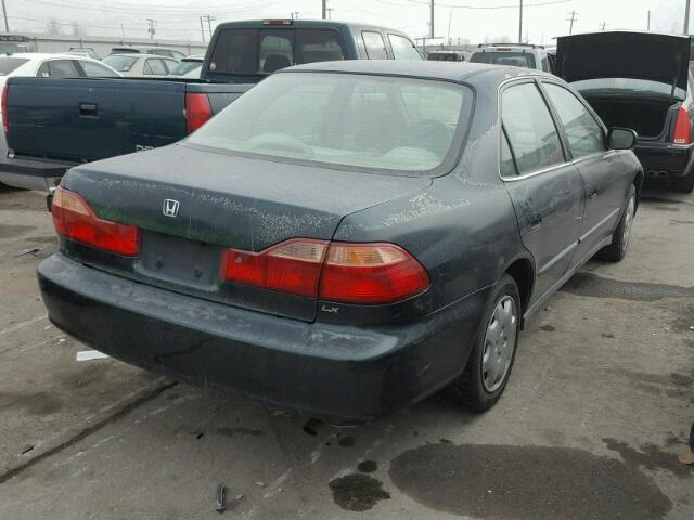 1HGCG5547WA184374 - 1998 HONDA ACCORD LX GREEN photo 4