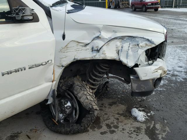 3D7KS28C55G848252 - 2005 DODGE RAM 2500 S Ağ foto 9