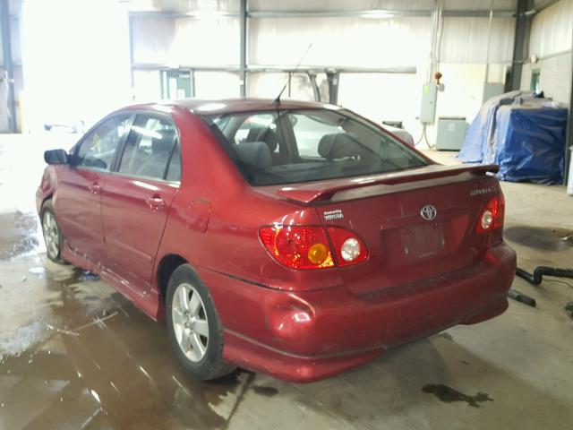 2T1BR32E14C271511 - 2004 TOYOTA COROLLA CE RED photo 3