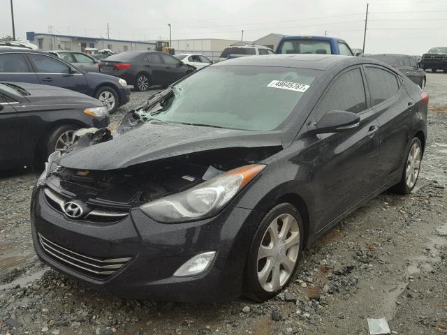 KMHDH4AE1BU107836 - 2011 HYUNDAI ELANTRA GL BLACK photo 2