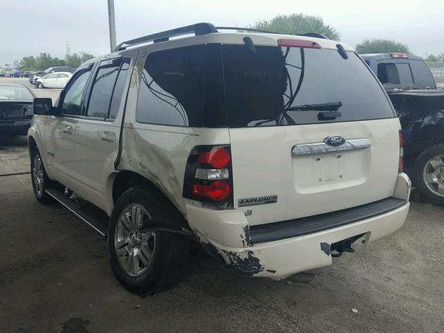 1FMEU65E98UA46539 - 2008 FORD EXPLORER L WHITE photo 3